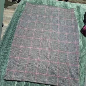 Torrid Gray and Pink Plaid Women's Skirt